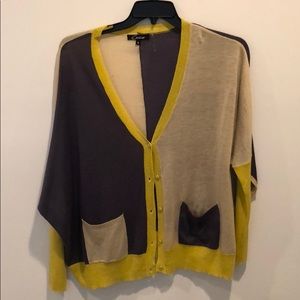 Color blocked dolman style cardi - Size large